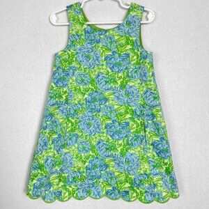 Tommy Bahama Sleeveless Floral Cotton Dress Girls Size 4